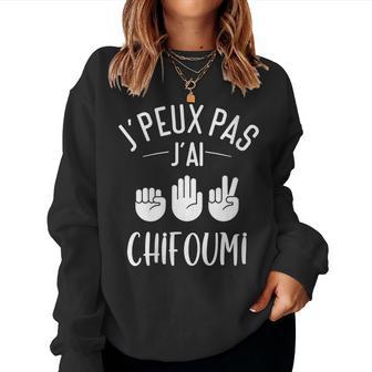 J'peux Pas J'ai Chifoumi Jeu Du Pierre-Feuille-Ciseaux Sweat-shirt pour femme - Cadeauxyz