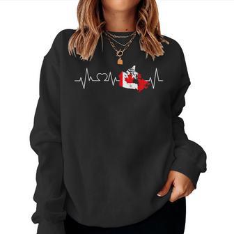 Kanada Herzschlag Flagge Liebe Männer Frauen Geschenk Sweatshirt Frauen - Geschenkecke