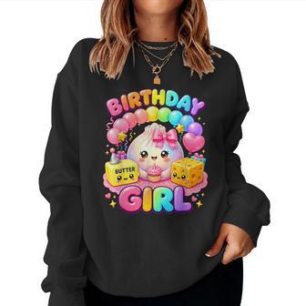 Kawaii Squishy Dumpling Party Favors Graphic Birthday Girl Women Sweatshirt | Seseable UK