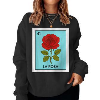 La Rosa Card Mexican Lottery Kids Mexico Women Sweatshirt - Thegiftio UK
