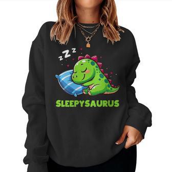 Leepysaurus Dino Pijama Camisón Dinosaurio Dormir Cuello Sudadera Mujer - Regaloses