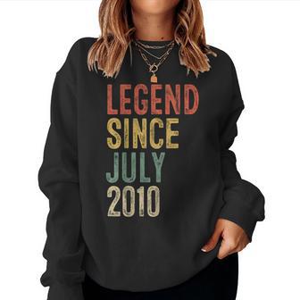 Legend Since July 2010 16Th Birthday Boy Girl 16 Year Old Women Sweatshirt - Thegiftio UK