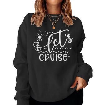 Let's Cruise Kids Vacation Summer Family Matching Women Sweatshirt | Seseable UK