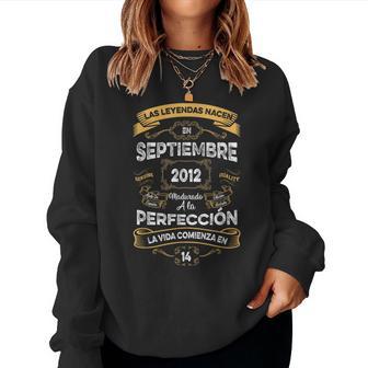 Leyendaseptiembre 2012 Hombre 14 Años Cumpleaños Sudadera Mujer - Regaloses
