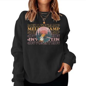 Love Mellencamp Grunge Vintage Black Mellencamp Women Sweatshirt - Thegiftio UK