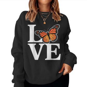 Love Monarch Milkweed Butterfly Monarch Women Sweatshirt - Thegiftio UK