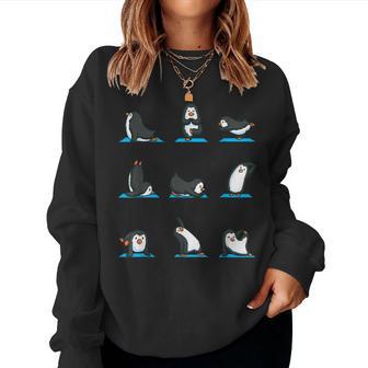 Lustiges Pinguin Hemd Für Mädchen Frauen Yoga Meditation Gym Sweatshirt Frauen - Geschenkecke