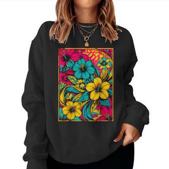 Mandalaacré Psychédélique Motif Fleur Chakra Sweat-shirt pour femme - Cadeauxyz