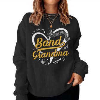 Marching Band Grandma Heart Marching Band Grandmother Women Sweatshirt | Seseable UK