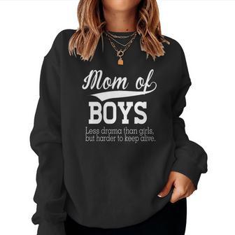 Mom Of Boys Christmas Ideas For Mom Women Sweatshirt | Seseable UK