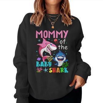 Mommy Of The Baby Shark Christmas Ideas For Mom Women Sweatshirt | Seseable UK