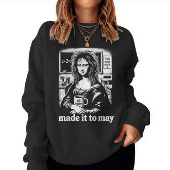 Mona Lisa Teacher Novelty Lustiger Lehrer Im Retro-Look Sweatshirt Frauen - Geschenkecke