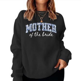 Mother Of The Bride Floral Blue Chinoiserie Wedding Bridal Women Sweatshirt | Seseable UK
