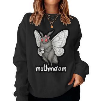Mothman Ma'am Cryptozoology Folklore Cryptid Mothman Women Sweatshirt - Thegiftio UK