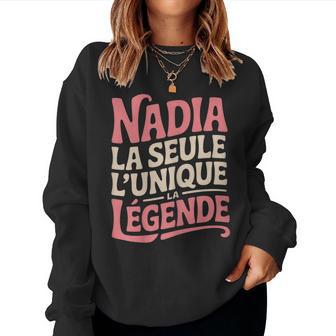 Nadia Humour Idée Cadeau Humoristique Drôle Sweat-shirt pour femme - Cadeauxyz