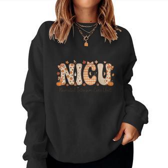 Nicu Nurse Cutest Pumpkin Fall Thanksgiving Nursing Women Sweatshirt - Thegiftio UK