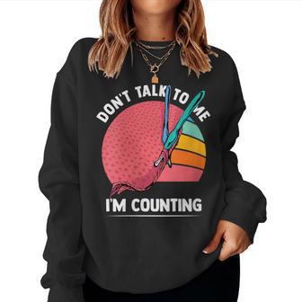 No Me Hables Estoy Contando Quilter Divertido Para Amantes Cuello Sudadera Mujer - Regaloses
