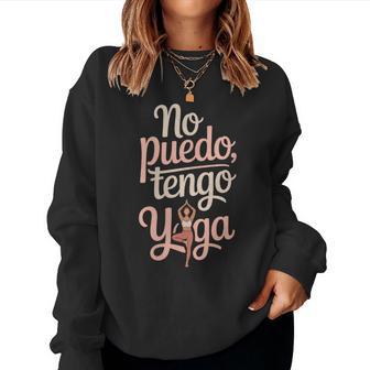 No Puedo Tengo Yoga Humor Humorístico Divertido Cuello Sudadera Mujer - Regaloses