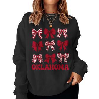 Oklahoma Groovy Cute Coquette Bow For Girls Kids Women Sweatshirt | Seseable UK