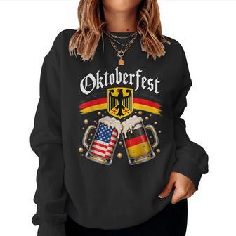 Oktoberfest German Drinking Vintage German Flag Women Sweatshirt - Thegiftio UK