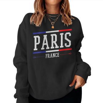 París Francia Fiesta Nacional Recuerdos De París Cuello Sudadera Mujer - Regaloses