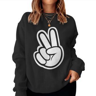 Pazignoímbolo Dedo Hombres Es Niños Peaceign Sudadera Mujer - Regaloses