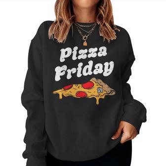Pepperoni Pizza Friday Italian Food Lover Boys Women Sweatshirt - Thegiftio UK