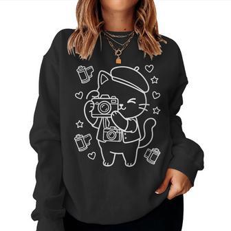Photographe De Chats Mignons Et Kawaii Sweat-shirt pour femme - Cadeauxyz