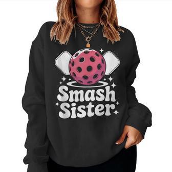 Pickleball Girl Smash Sister Female Outfit Pickleball Paddle Women Sweatshirt - Thegiftio UK