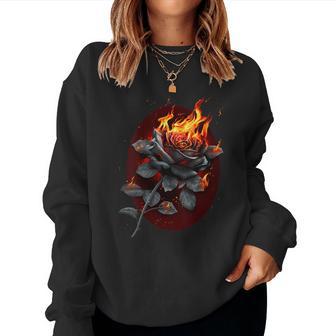 Piral Original – Rose Flamboyante – Rose Gothique Sweat-shirt pour femme - Cadeauxyz
