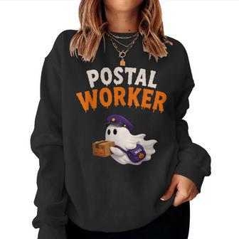 Postal Worker Halloween Costume Ghost Mail Carrier Women Women Sweatshirt | Seseable UK