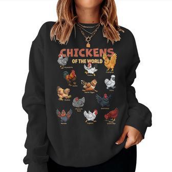 Poulets Du Monde Animaux De La Ferme Sweat-shirt pour femme - Cadeauxyz