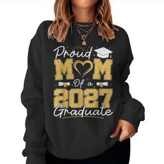 Proud Mom Of A 2027 Graduate Senior Class Of 2027 Graduation Women Sweatshirt | Seseable UK