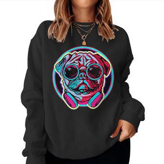 Pugaporwave Hip Hop Dog Cool Puppy Hombres Es Niños Retro Sudadera Mujer - Regaloses