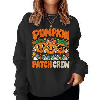 Pumpkin Patch Crew Matching Family Fall Autumn Halloween Women Sweatshirt - Thegiftio UK