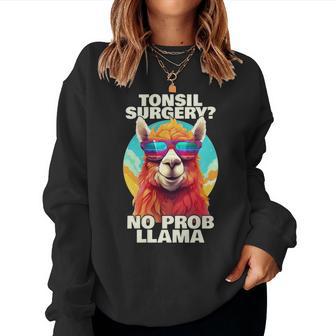 Regalo De Recuperación De Amigdalectomía Para Cirugía De Amígdalas No Probllama Manga Larga Sudadera Mujer - Regaloses