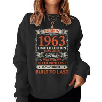 Regalos De Cumpleaños De Edición Limitada De Nacidos En 1963 Para Hombres Y Es Manga Larga Sudadera Mujer - Regaloses