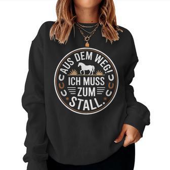 Reiten Aus Dem Weg Ich Muss Zumtall Pferdemädchen Pferde Sweatshirt Frauen - Geschenkecke