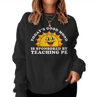 Retro Vintage Gym Teacher Or Teaching Pe Women Sweatshirt - Thegiftio UK