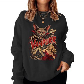 The Return Of Vampurr Vampire Sphynx Cat Halloween Men Women Sweatshirt - Thegiftio UK
