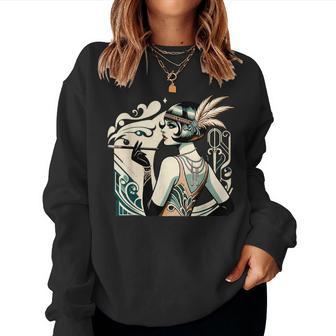 Roaring 20S Flapper Girl Costume Women Sweatshirt - Thegiftio UK