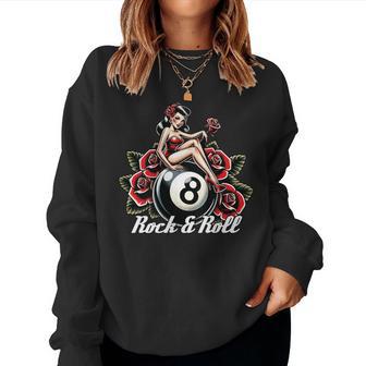 Rockabilly Rockabella Rock & Roll Rockera In Mangas Sudadera Mujer - Regaloses