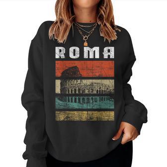 Roma Italia Coliseo Italiano Recuerdo Regalo Italy Sudadera Mujer - Regaloses