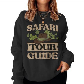 Safari Tour Guide Costume Jungle Zoo Wildlife Kids Women Sweatshirt - Thegiftio UK