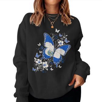 Salvadoran Girl Guanaco Butterfly Salvi El Salvadoran Women Sweatshirt - Thegiftio UK