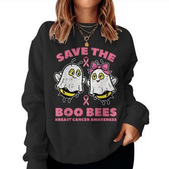 Save The Boo Ghost Bees Breast Cancer Awareness Men Women Sweatshirt - Thegiftio UK