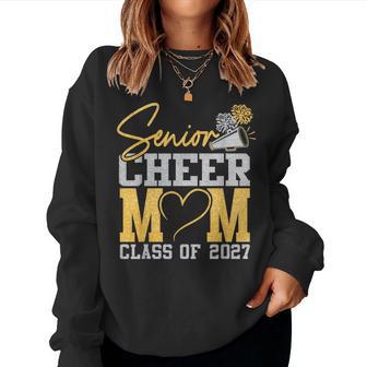 Senior Cheerleader Mom Cheer Class Of 2027 Graduation Women Women Sweatshirt - Thegiftio UK