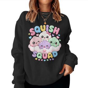 Squish Squad Dumpling Kawaii Pastel Anime Birthday Girl Kids Women Sweatshirt - Thegiftio UK