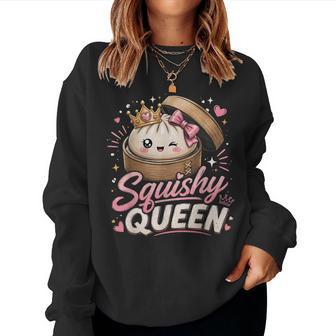 Squishy Queen Dumpling Kawaii Pastel Anime Birthday Girl Women Sweatshirt - Thegiftio UK