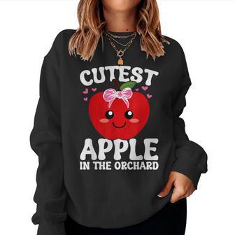 Sweetest Apple In Orchard Apple Picking Season 2026 Girls Women Sweatshirt - Thegiftio UK